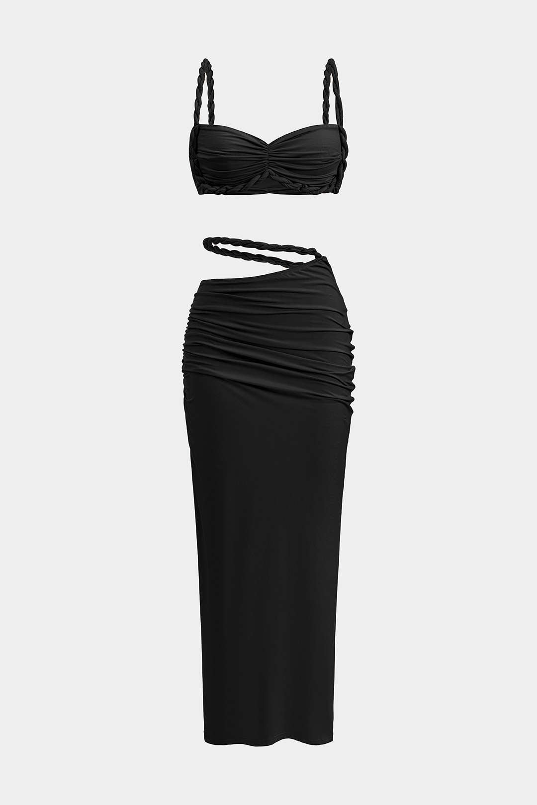 Rosário - Conjunto Top Sem Costas & Saia Recortada