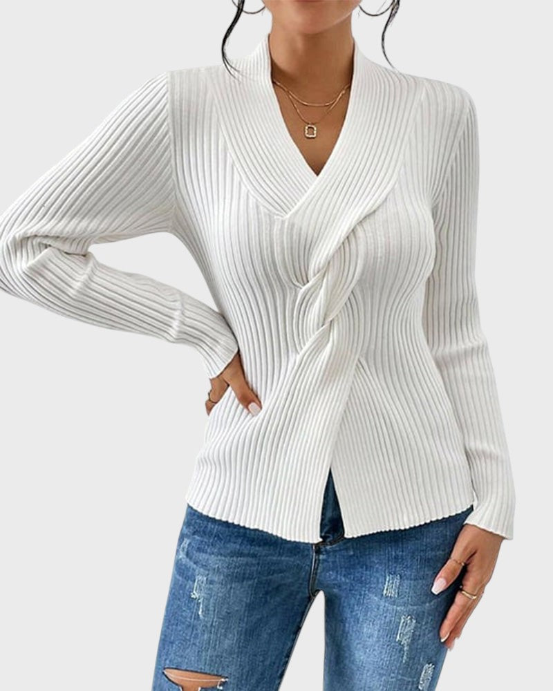 Elegante Blusa de Manga Longa