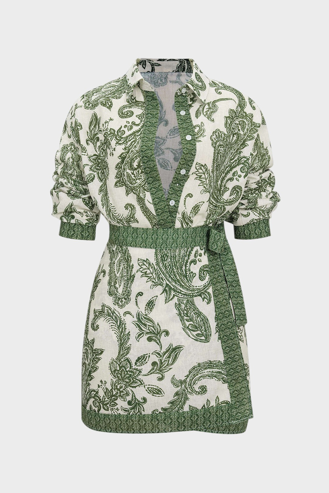 Sofia - Camisa de Manga Larga com Flores