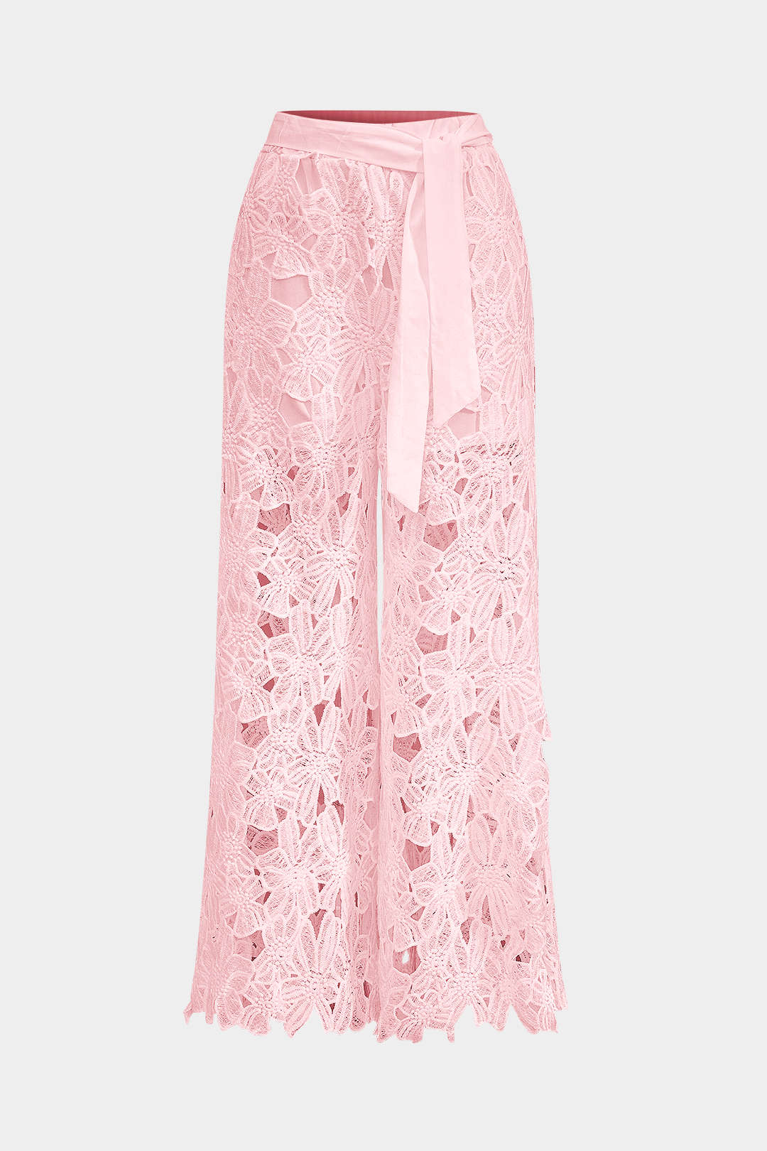 Celina- Conjunto Top Renda & Calças com Laço