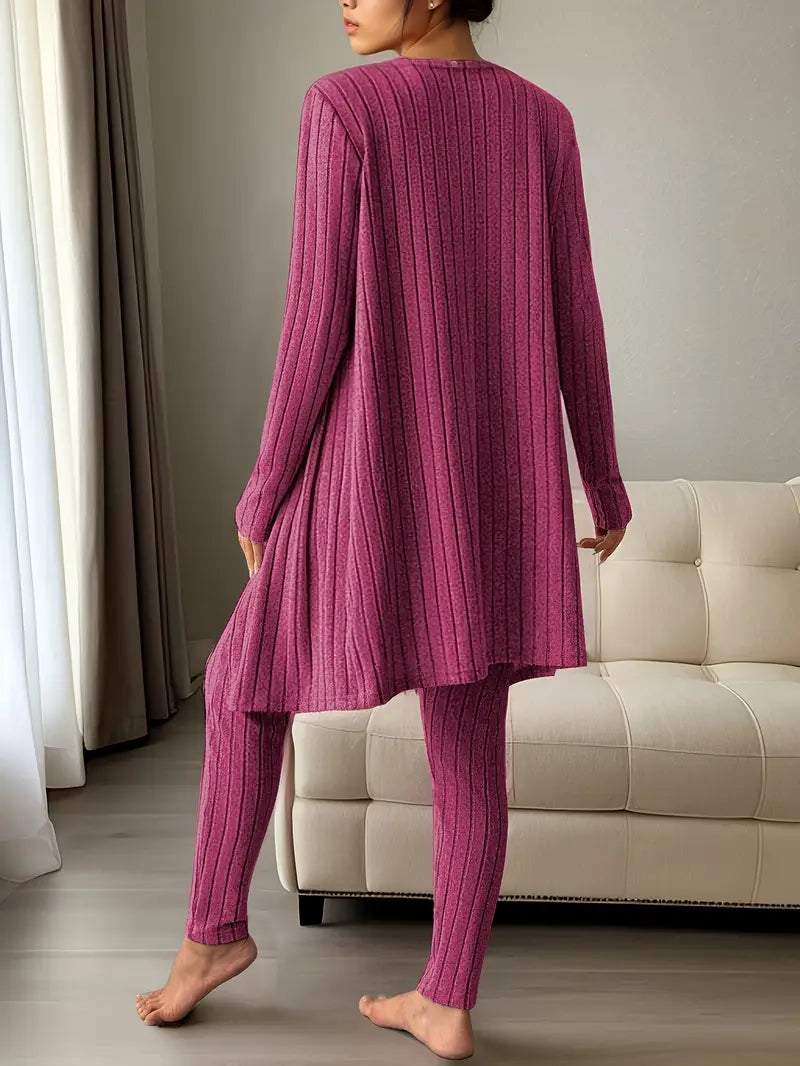 Aline - Conjunto Cozy Chic de 3 Peças