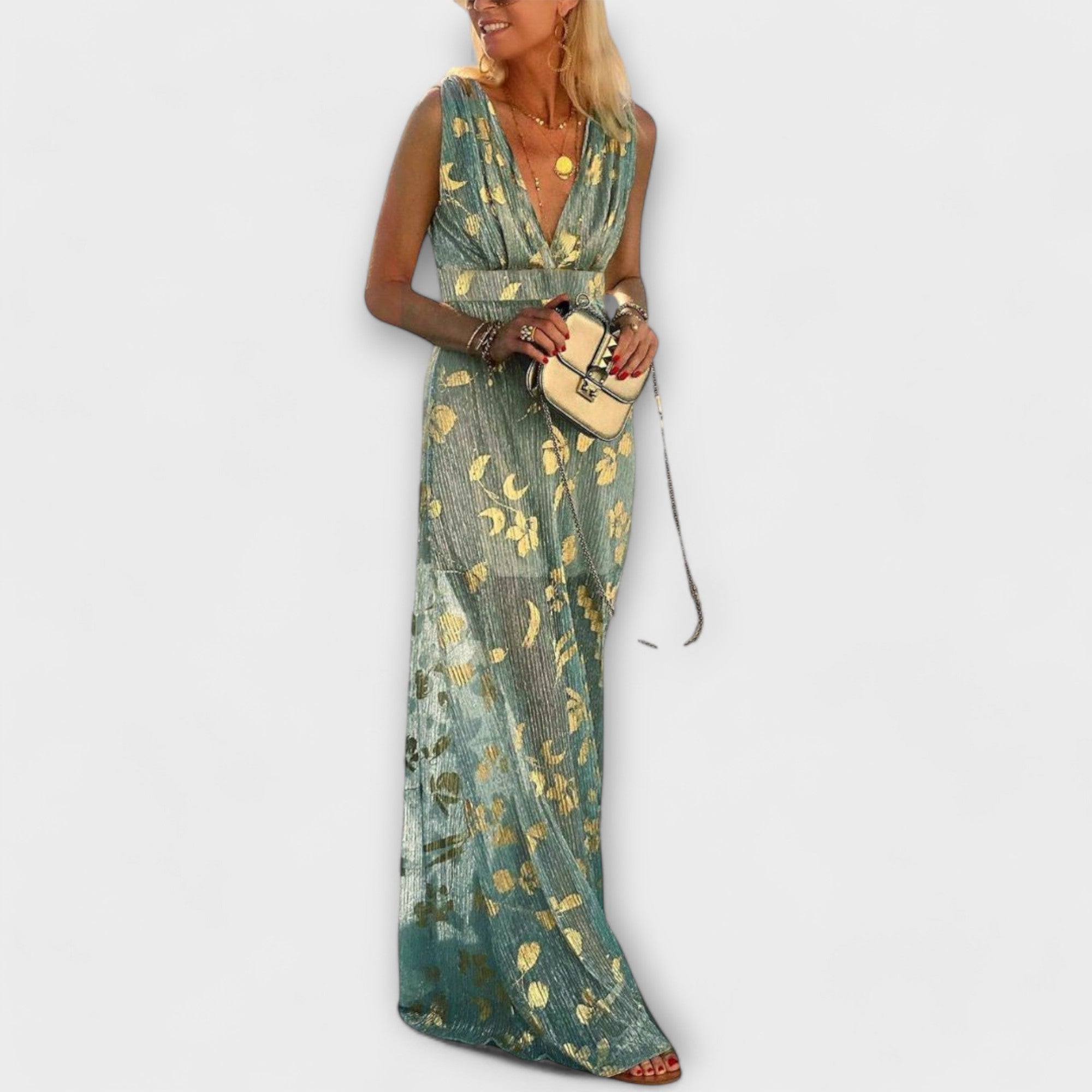 Tatiana - Vestido Fluído Com Decote em V