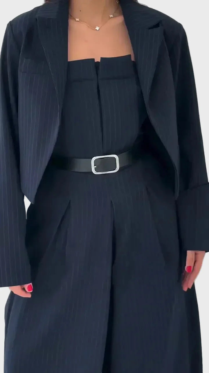 Mariana - Conjunto corpete + casaco – Estilo elegante e moderno