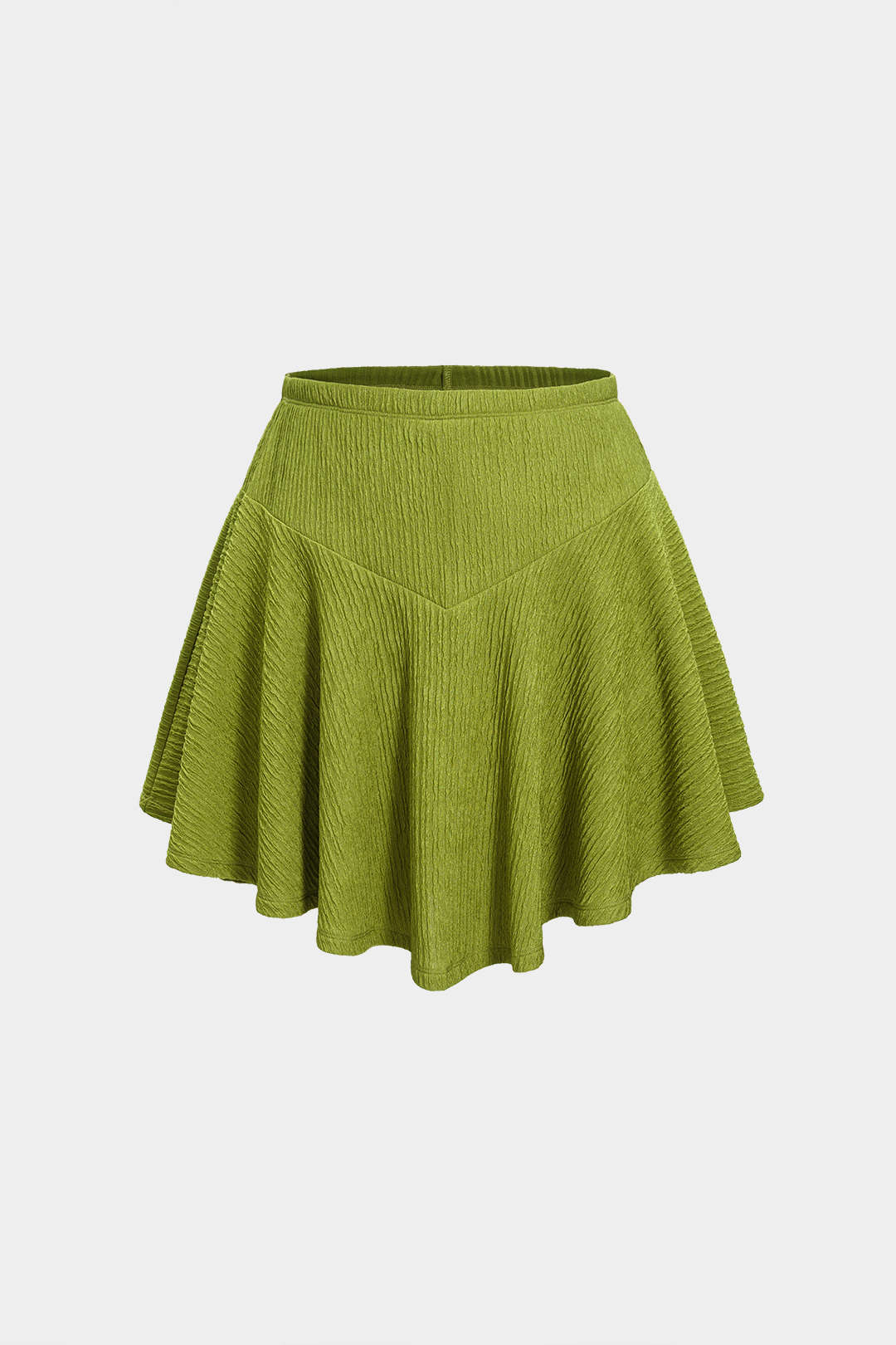 Sílvia- Conjunto de Top Assimétrico com Saia Pregueada