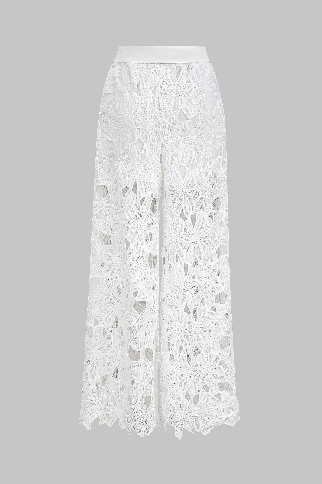 Celina- Conjunto Top Renda & Calças com Laço