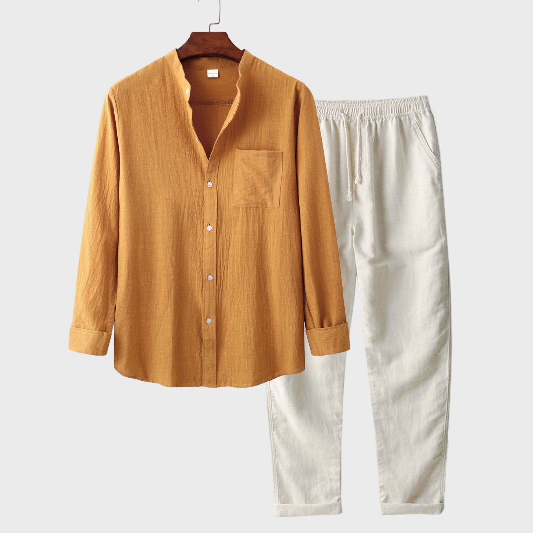 Luciano - Conjunto de Camisas de Manga Comprida