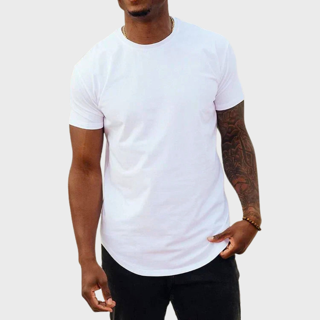 Vítor - T-shirt Justa com Corte Desportivo