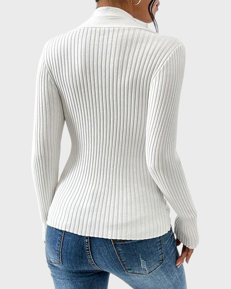 Elegante Blusa de Manga Longa