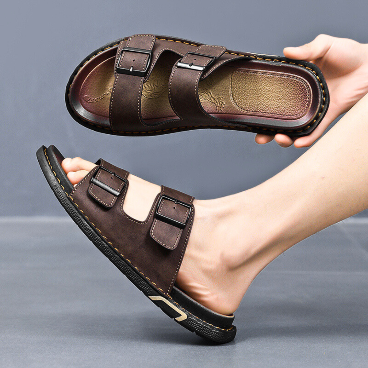 Tiago - Sandálias de Couro