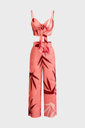 Vera - Conjunto Cami com Nó e Calças Tropicais