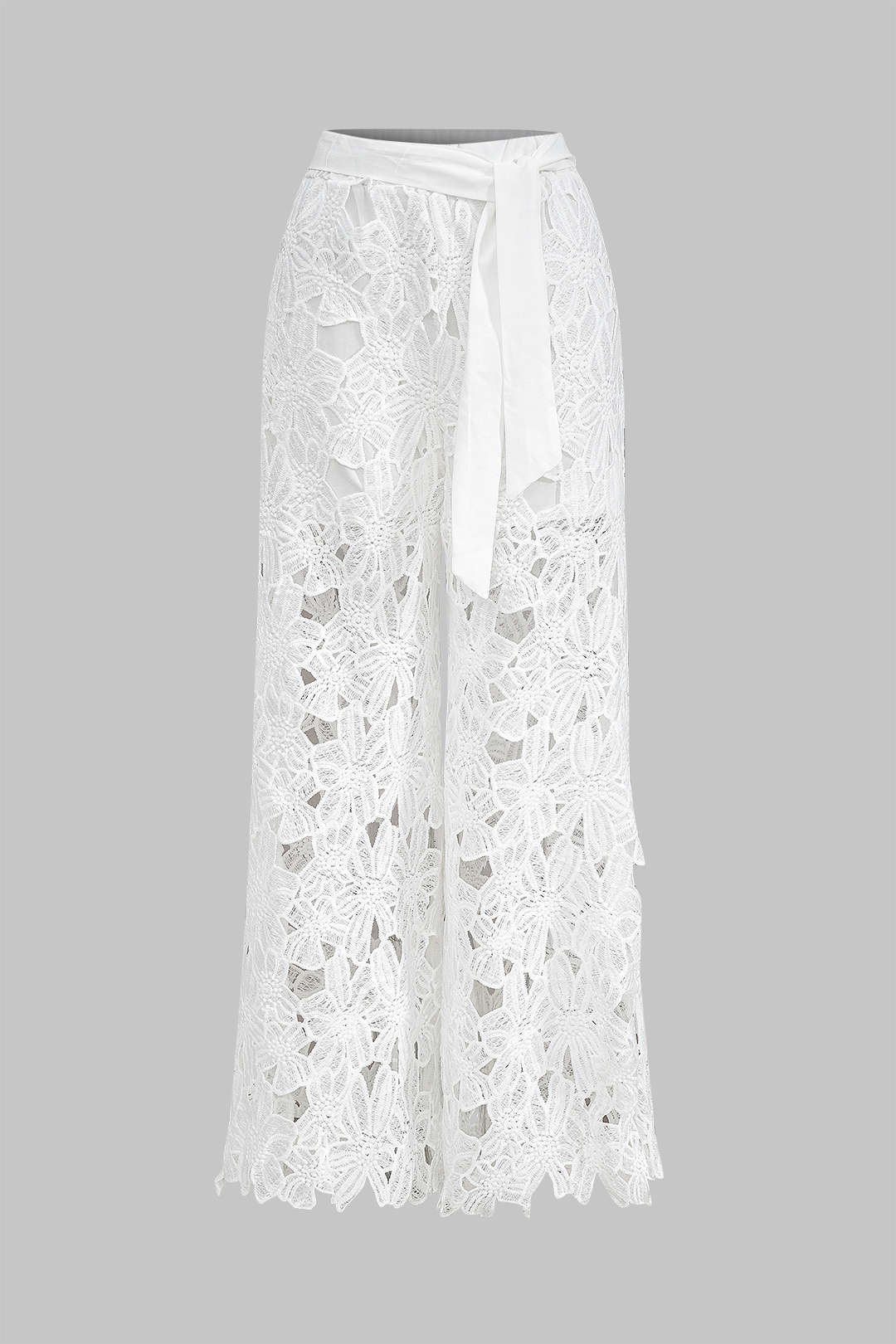 Celina- Conjunto Top Renda & Calças com Laço