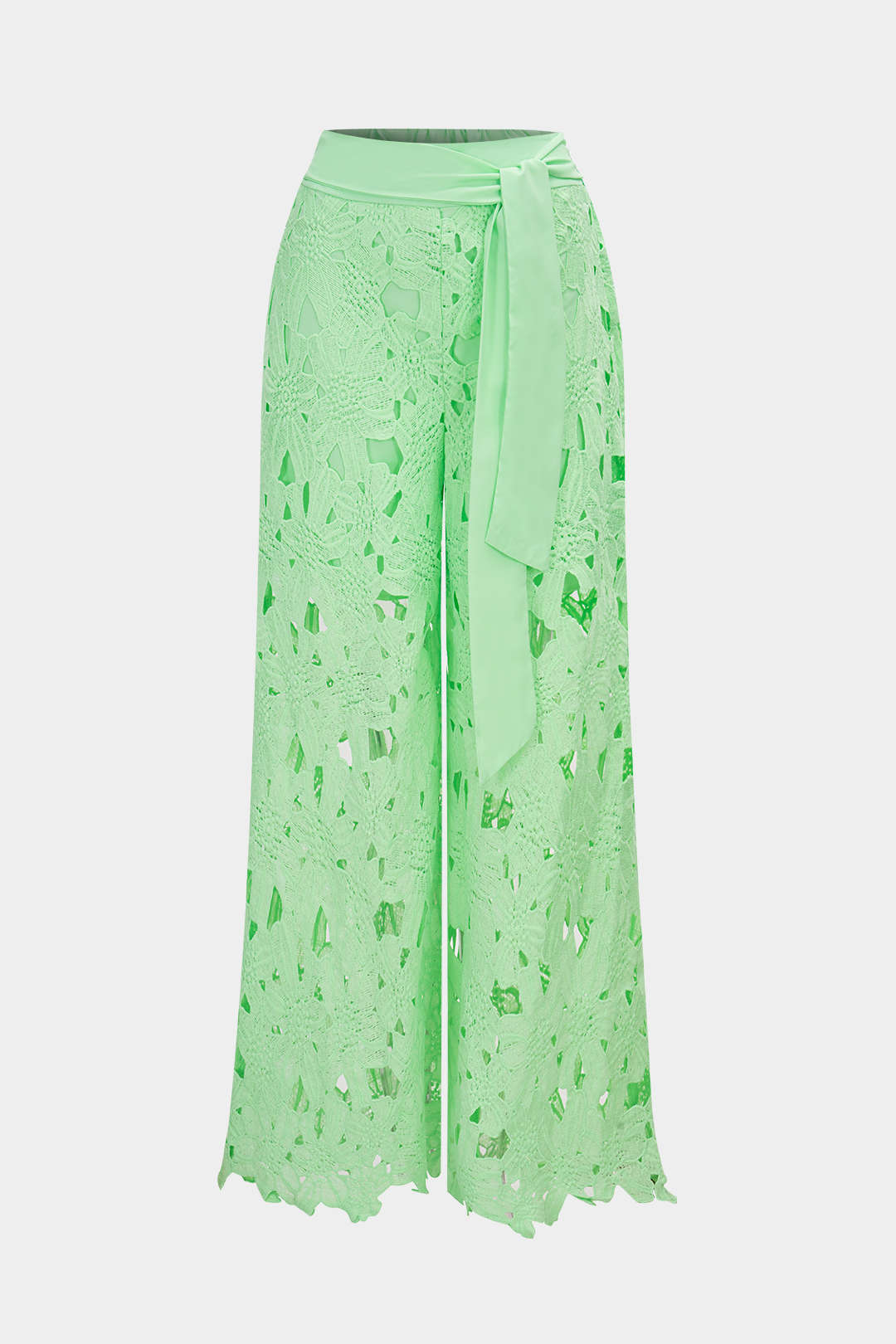 Celina- Conjunto Top Renda & Calças com Laço