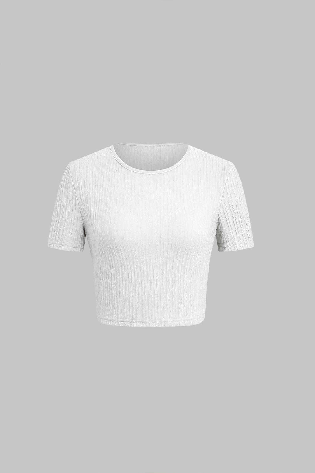 Patrícia - Conjunto de Top Texturizado e Saia com Corda