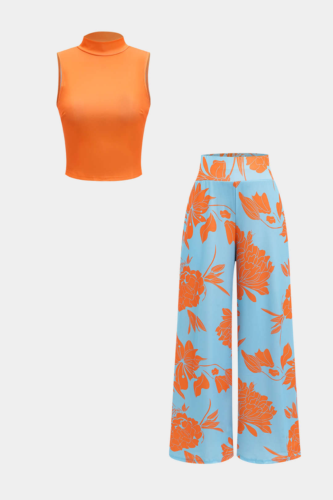 Liliana - Conjunto de Top e Calças com Estampa