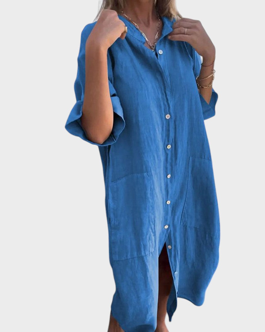 Carmo - Vestido Camisa Com Estilo Boho