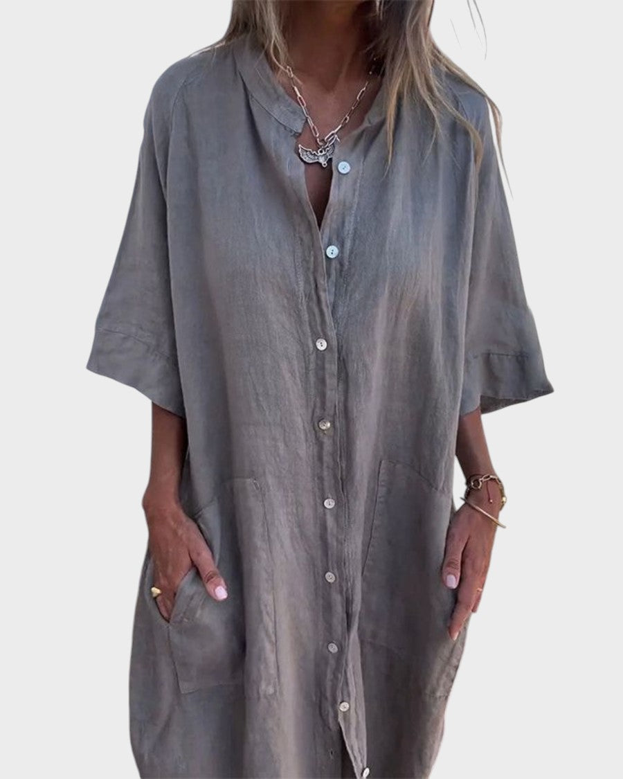 Carmo - Vestido Camisa Com Estilo Boho
