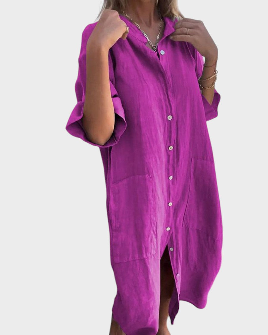 Carmo - Vestido Camisa Com Estilo Boho