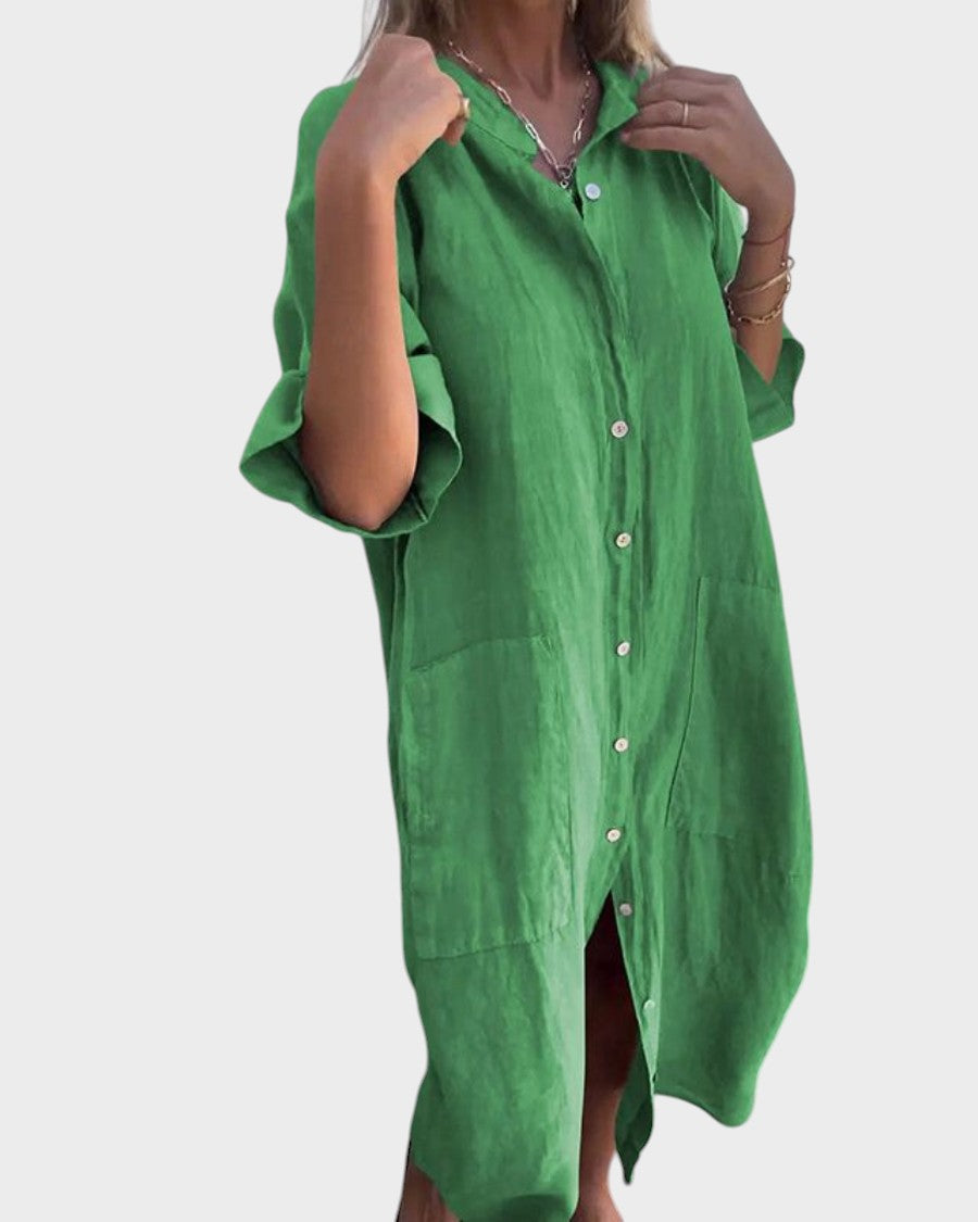 Carmo - Vestido Camisa Com Estilo Boho