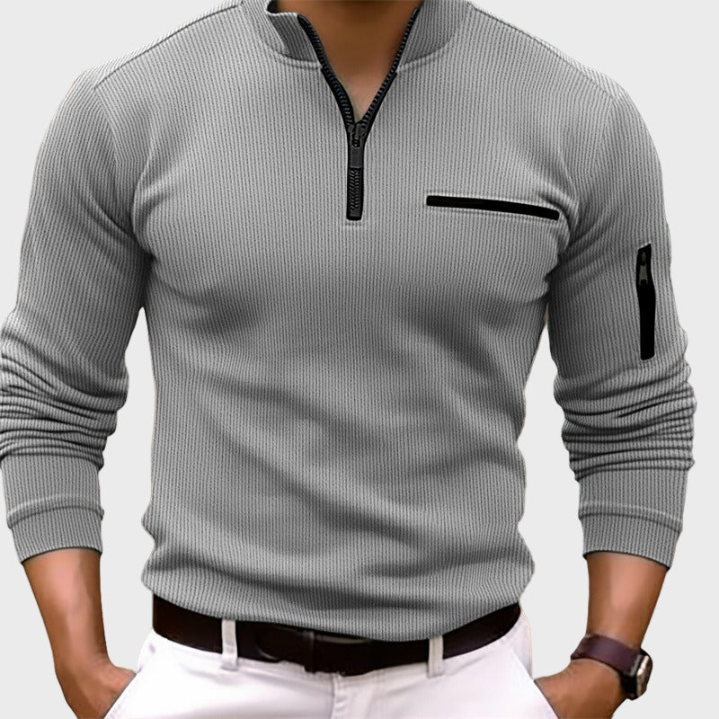 Gustavo - Camisa de manga comprida com fecho de correr