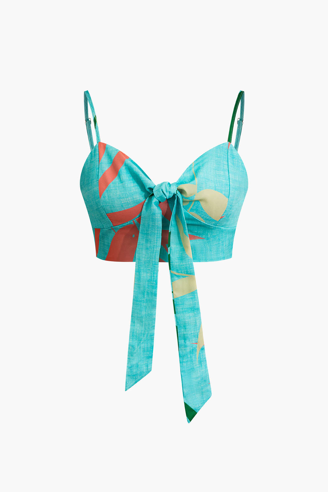 Vera - Conjunto Cami com Nó e Calças Tropicais