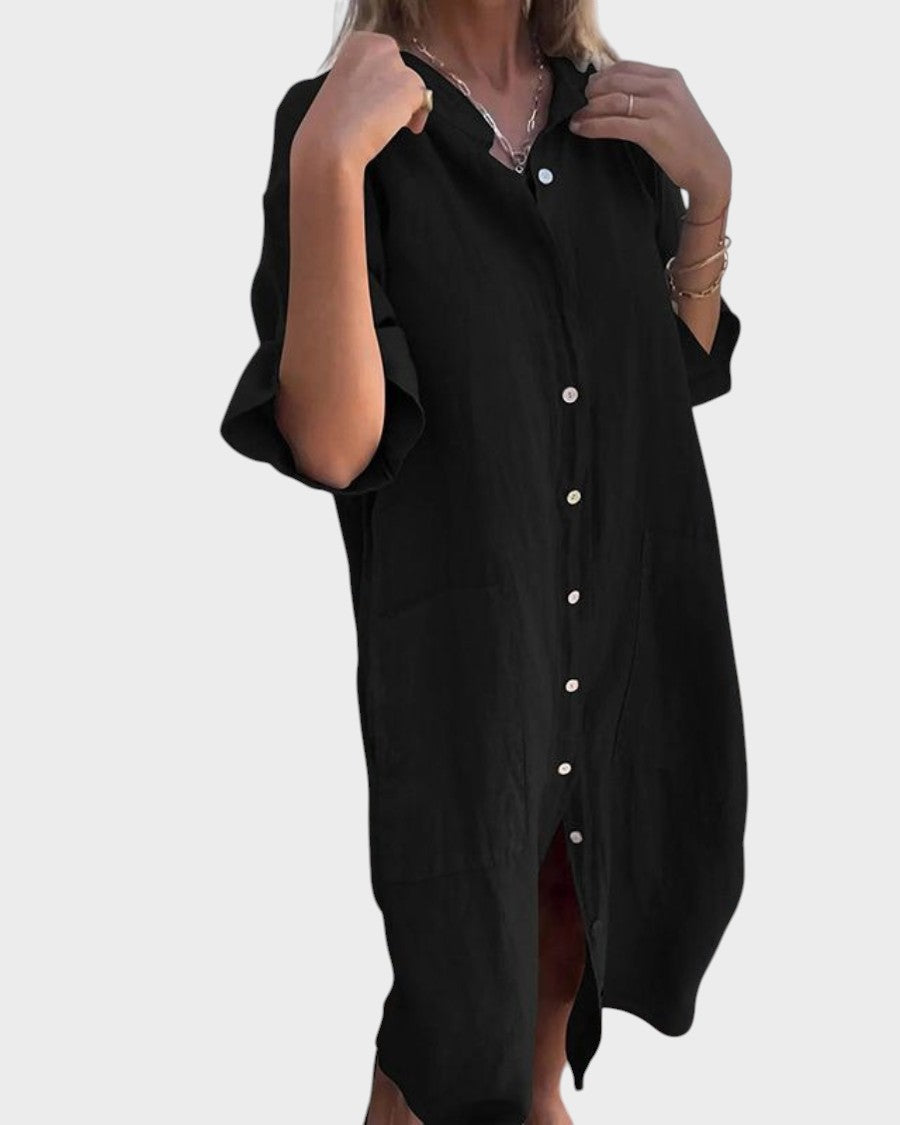 Carmo - Vestido Camisa Com Estilo Boho