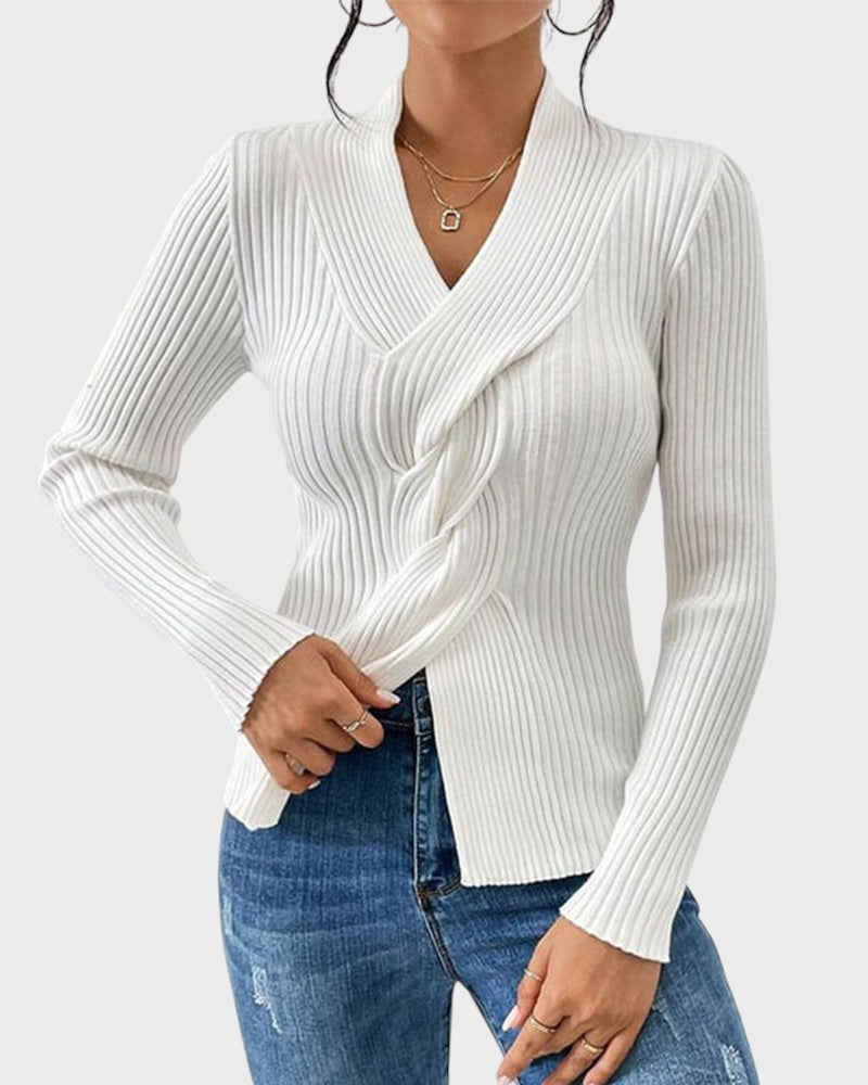 Elegante Blusa de Manga Longa