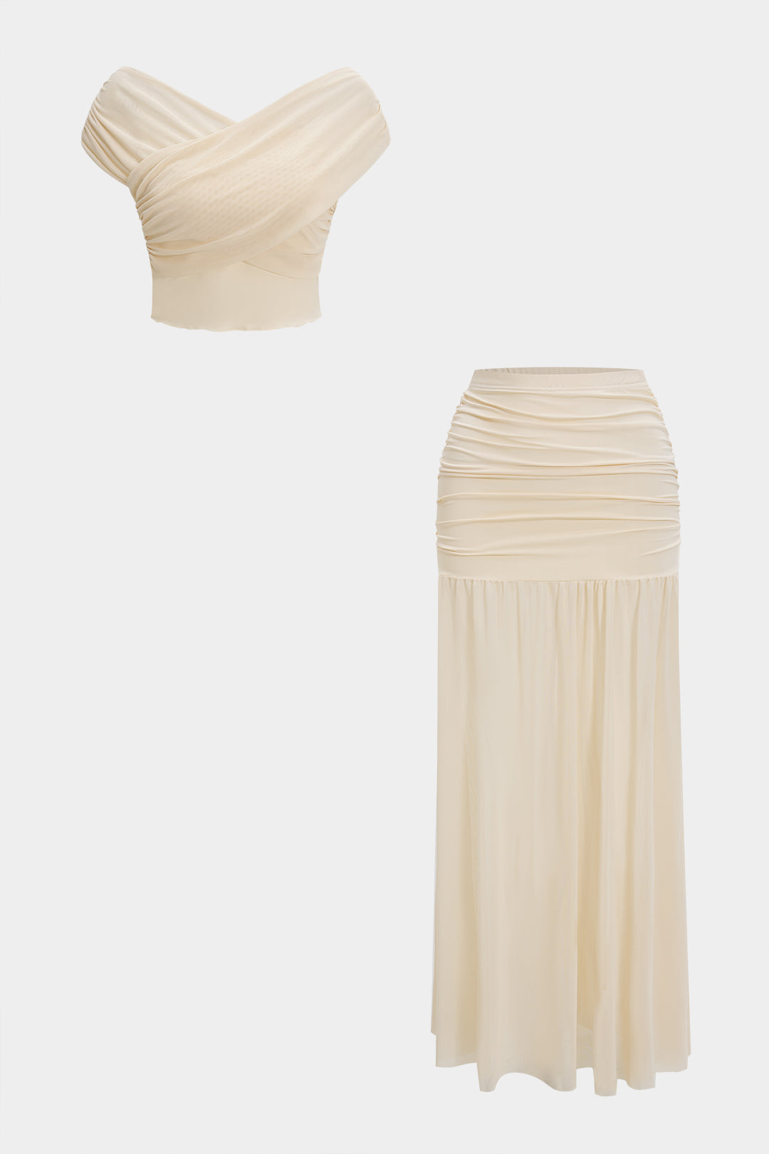 Milena - Conjunto de Blusa e Saia Plissada