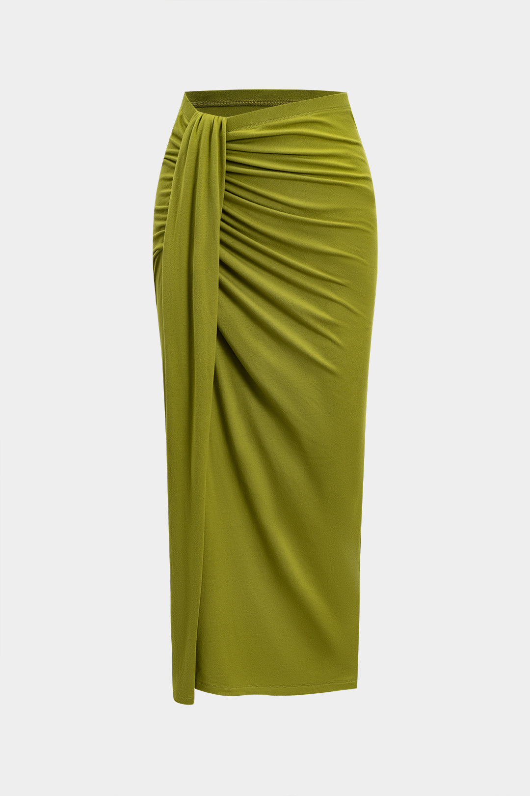 Celeste - Conjunto de Top com Alças e Saia com Detalhe de Nó