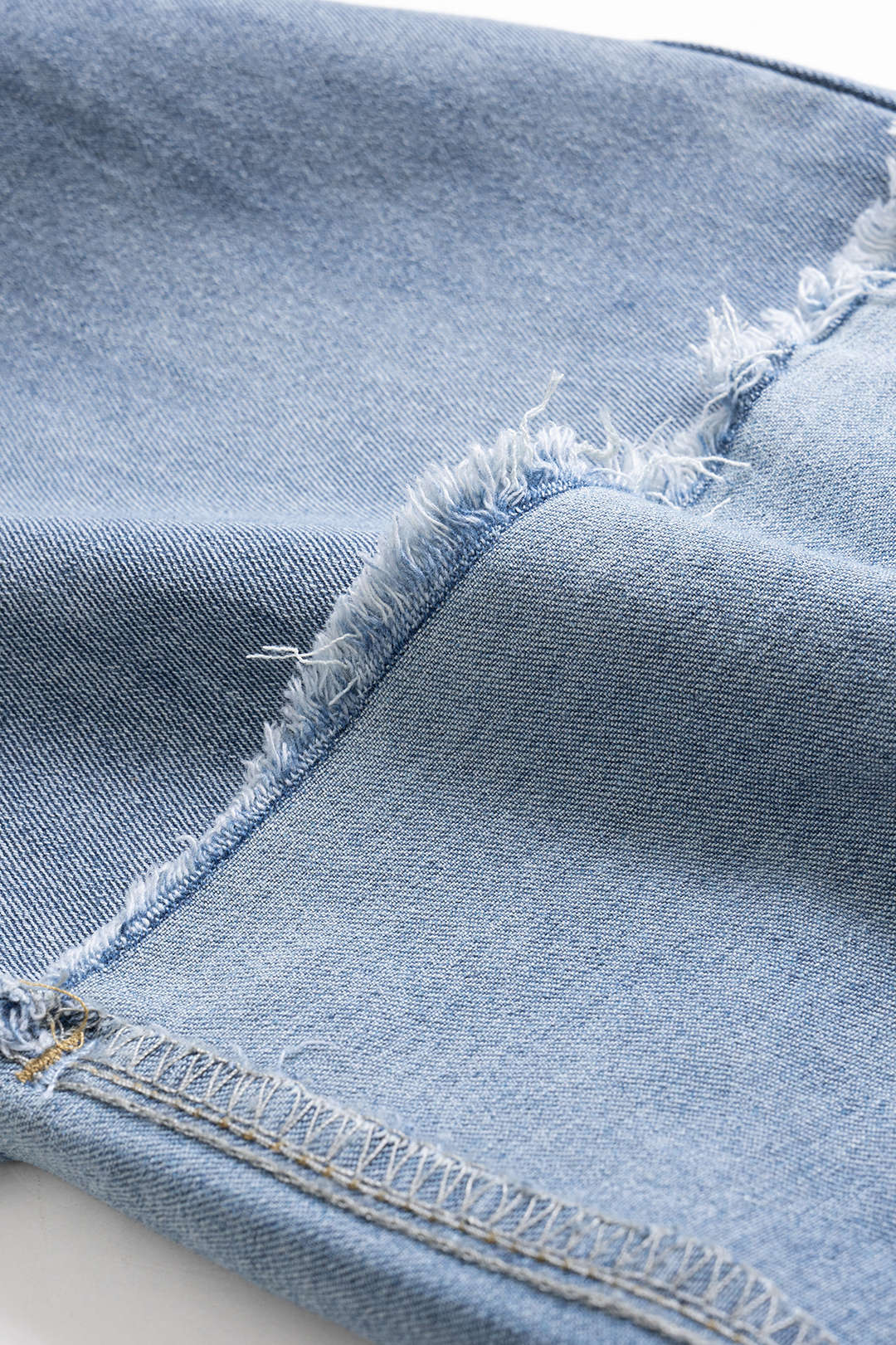 Elisa - Calças de Ganga Retos com Punho