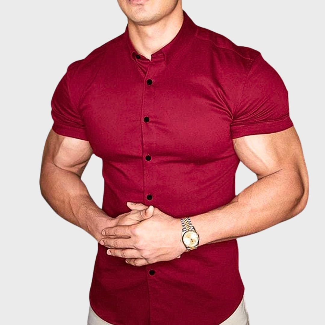 Ricardo - Camisa de Manga Curta Slim Fit