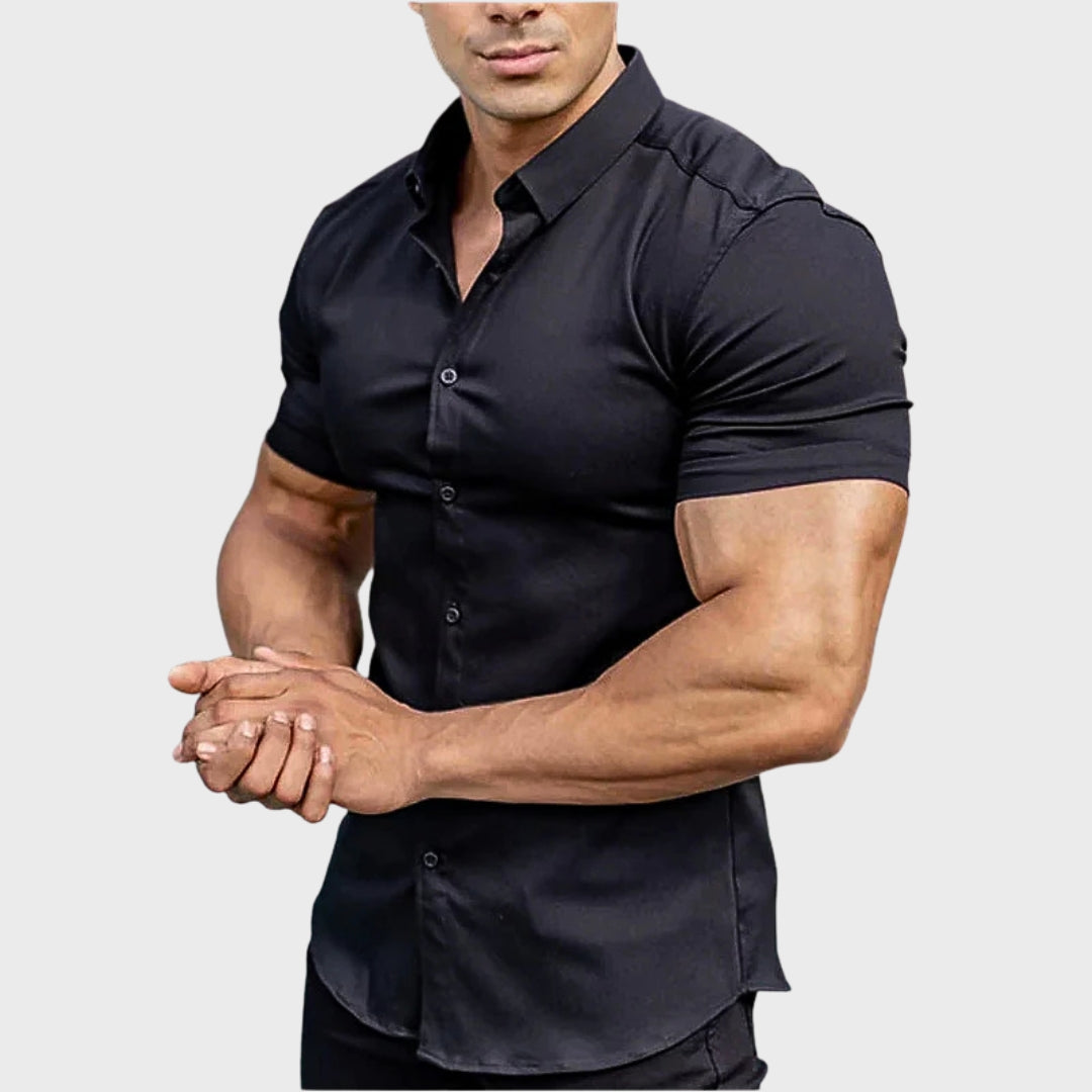 Ricardo - Camisa de Manga Curta Slim Fit