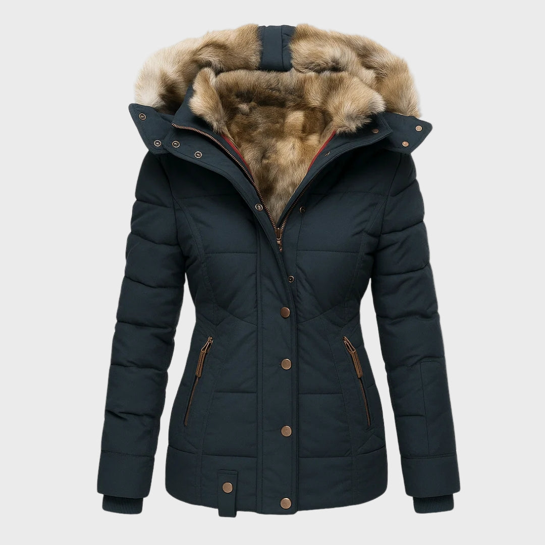 Anabela – Casaco de inverno quente com forro de pelo macio