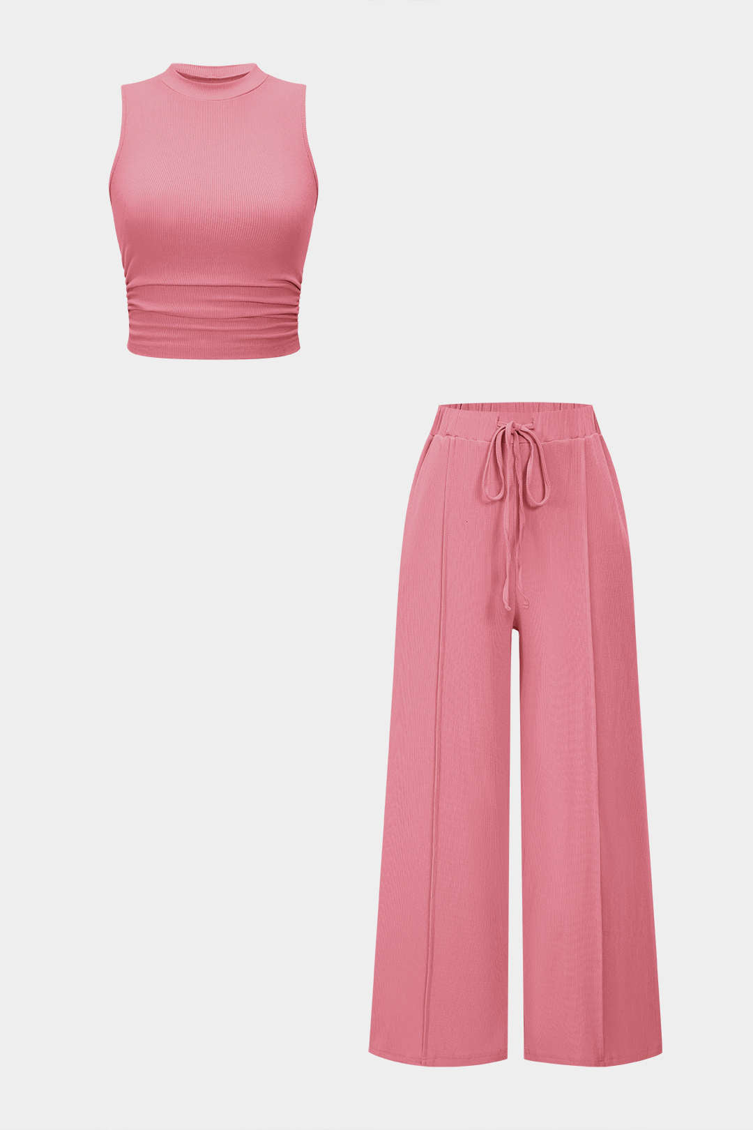 Natália - Conjunto de Top com Alças e Calças com Corda