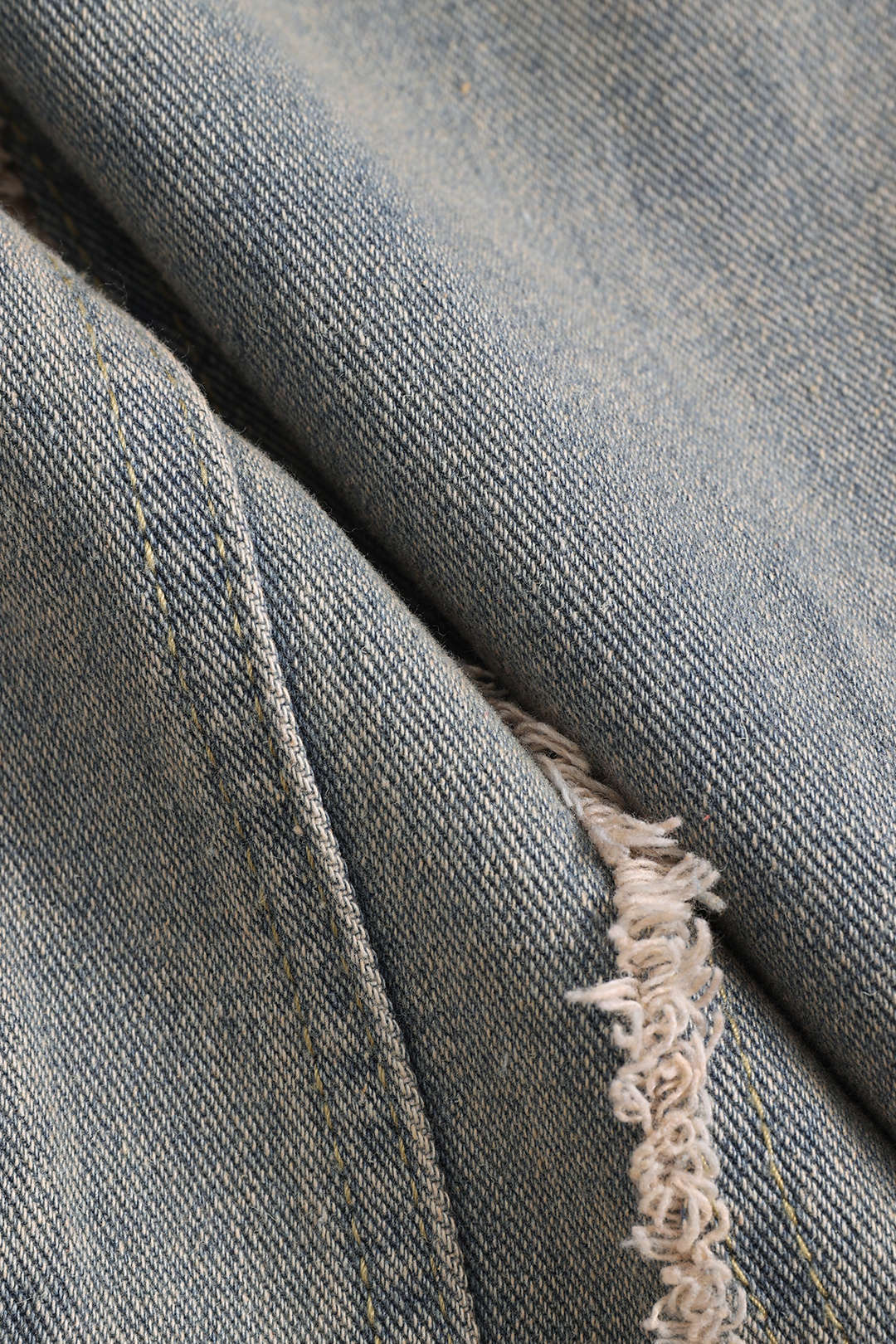 Filipa - Calças de Ganga Faded de Corte Reto