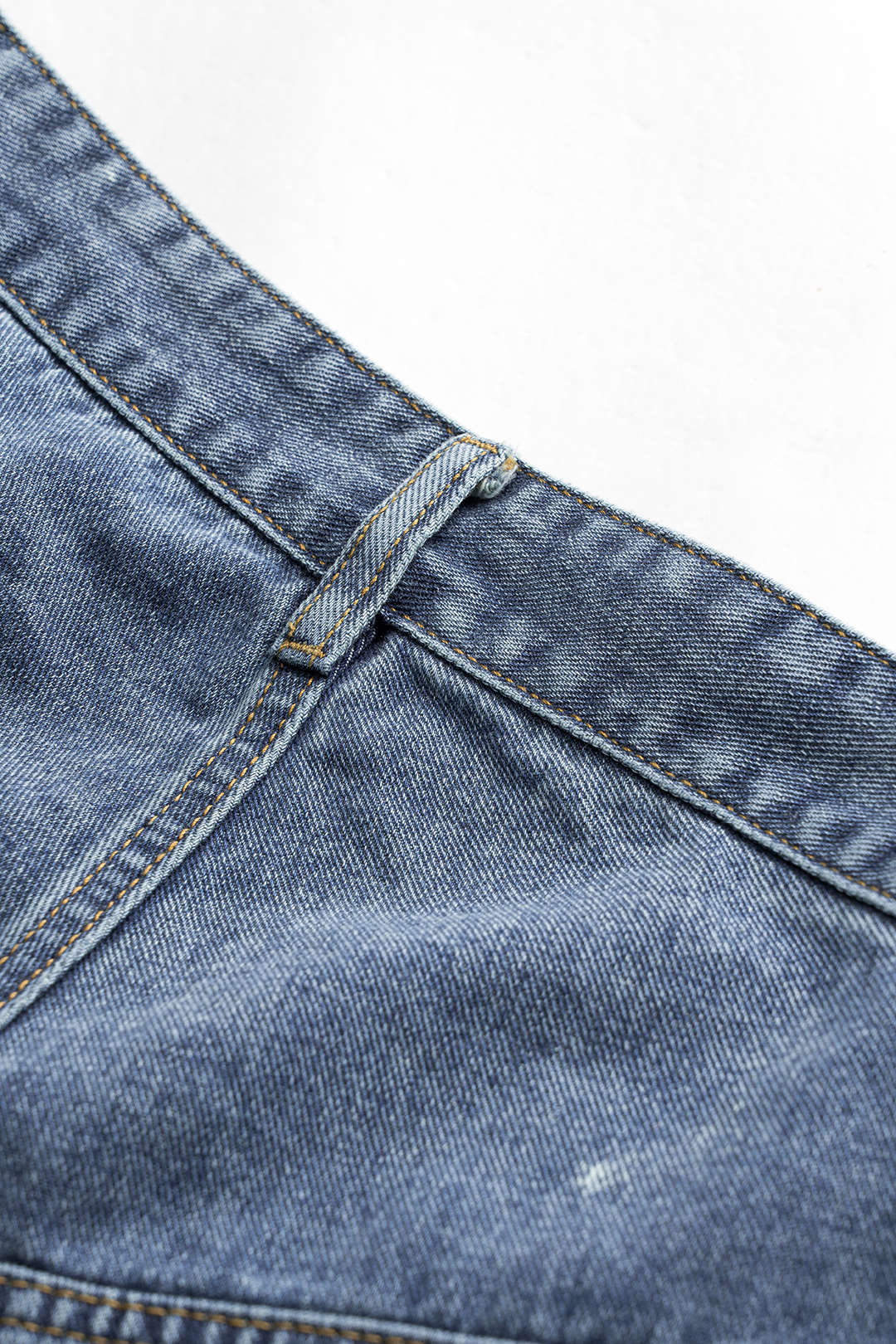 Dina - Calça de Ganga Assimétricas de Cintura Alta