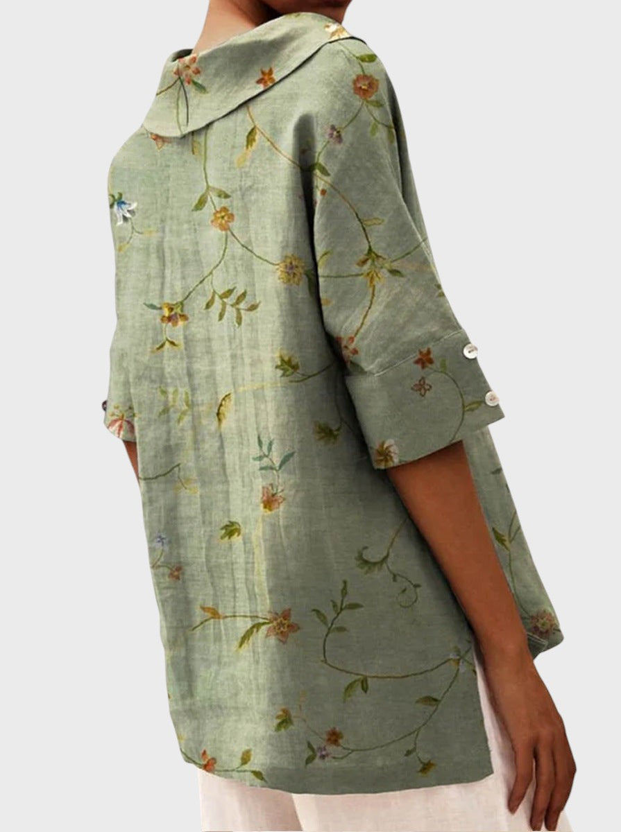 Clara - Blusa Elegante com Decote em V