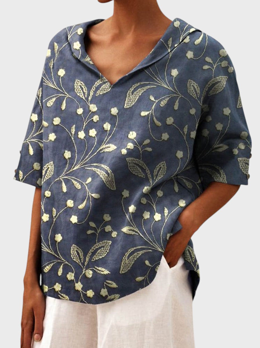 Clara - Blusa Elegante com Decote em V