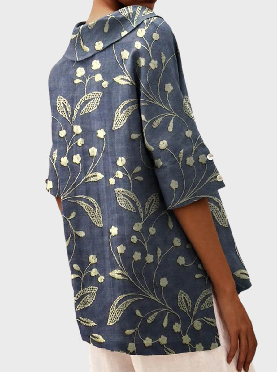 Clara - Blusa Elegante com Decote em V