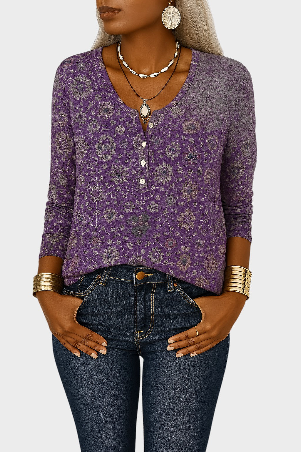 Catarina - Blusa com Estampa Floral