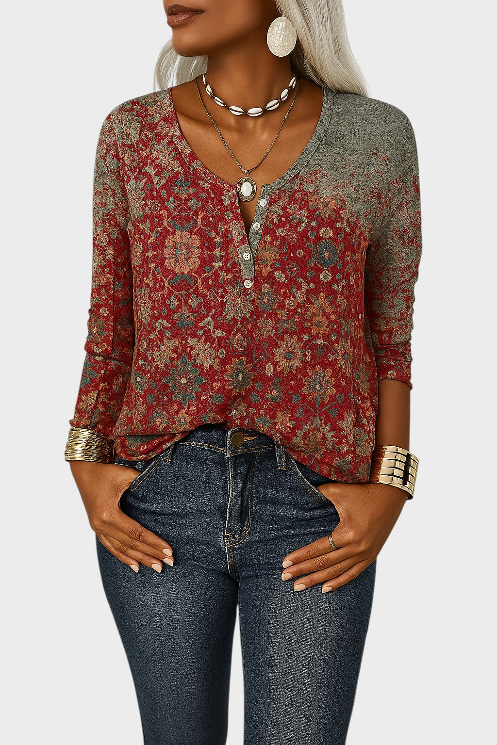 Catarina - Blusa com Estampa Floral