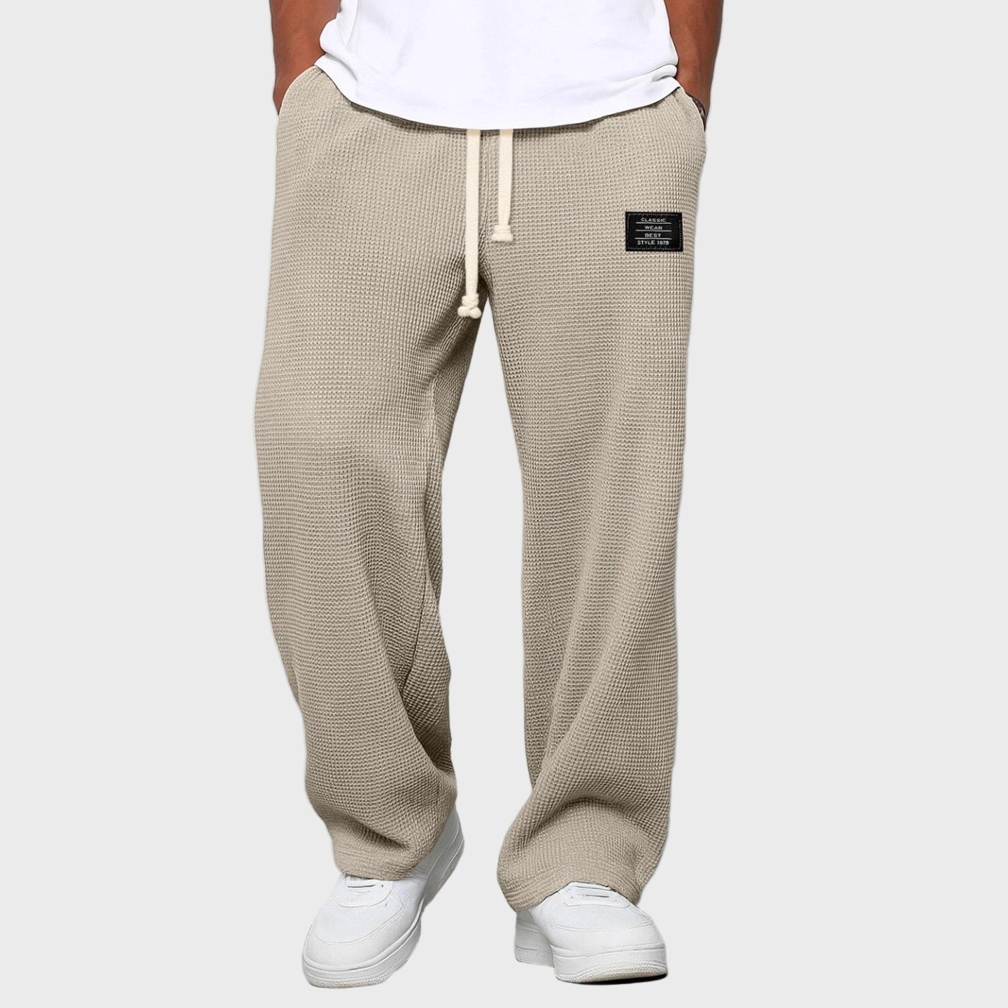 Samuel - Calças largas com cintura ajustável