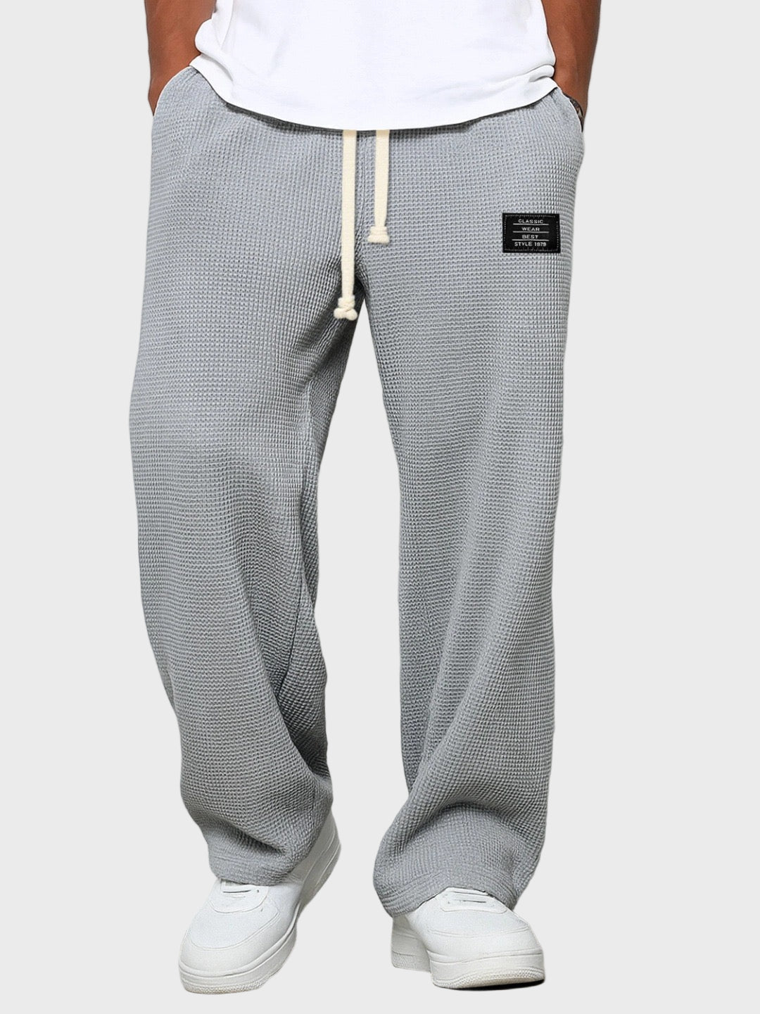 Samuel - Calças largas com cintura ajustável