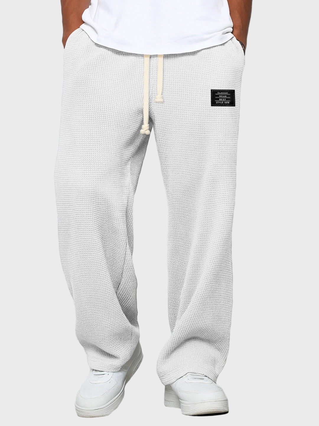 Samuel - Calças largas com cintura ajustável