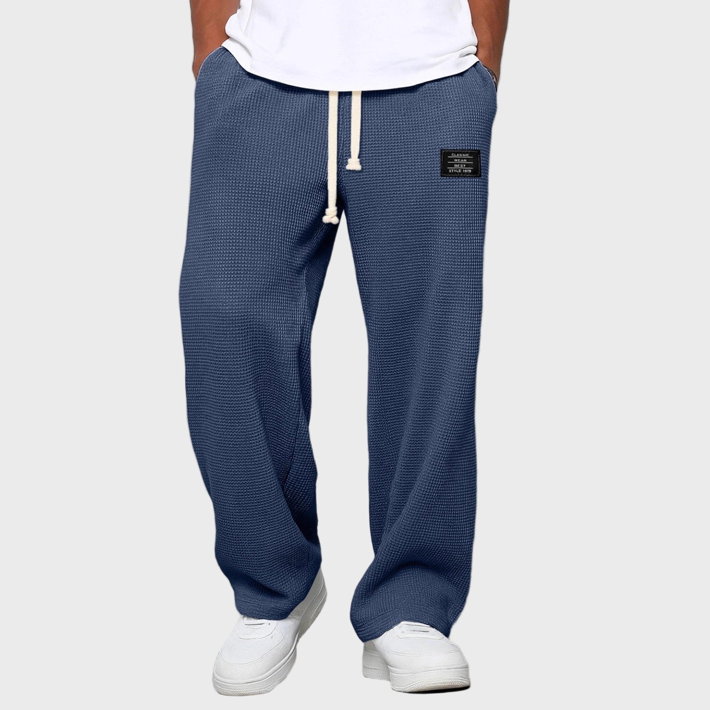 Samuel - Calças largas com cintura ajustável