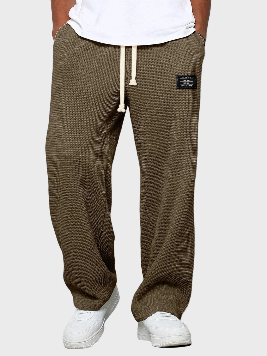 Samuel - Calças largas com cintura ajustável