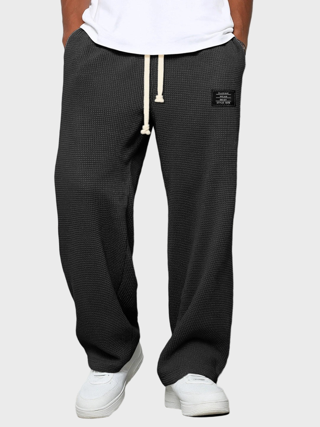 Samuel - Calças largas com cintura ajustável