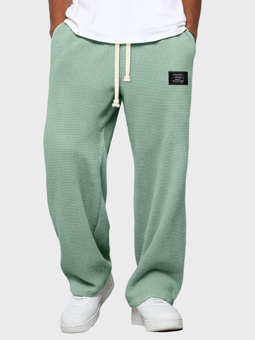 Samuel - Calças largas com cintura ajustável