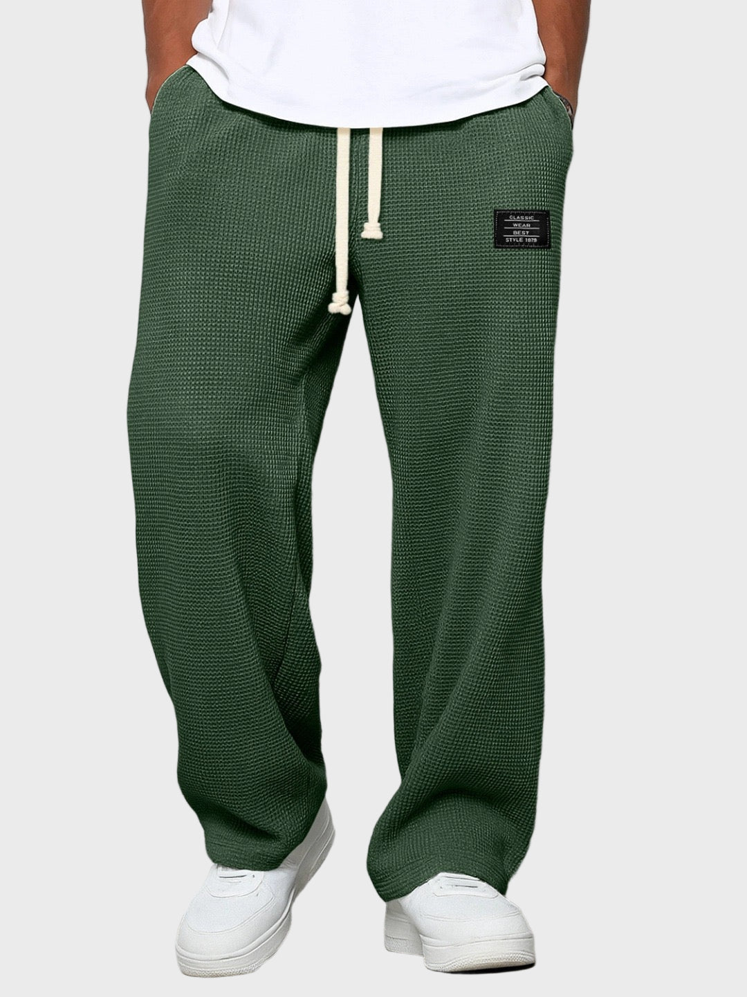 Samuel - Calças largas com cintura ajustável