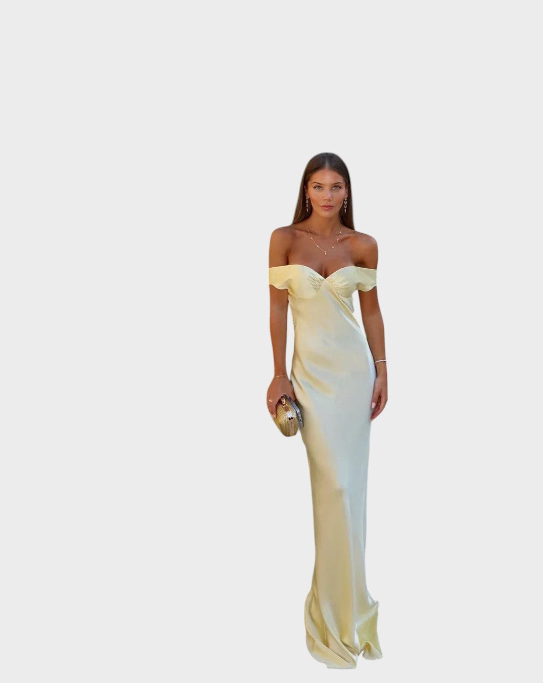 Lola - Vestido Acetinado Para a Noite