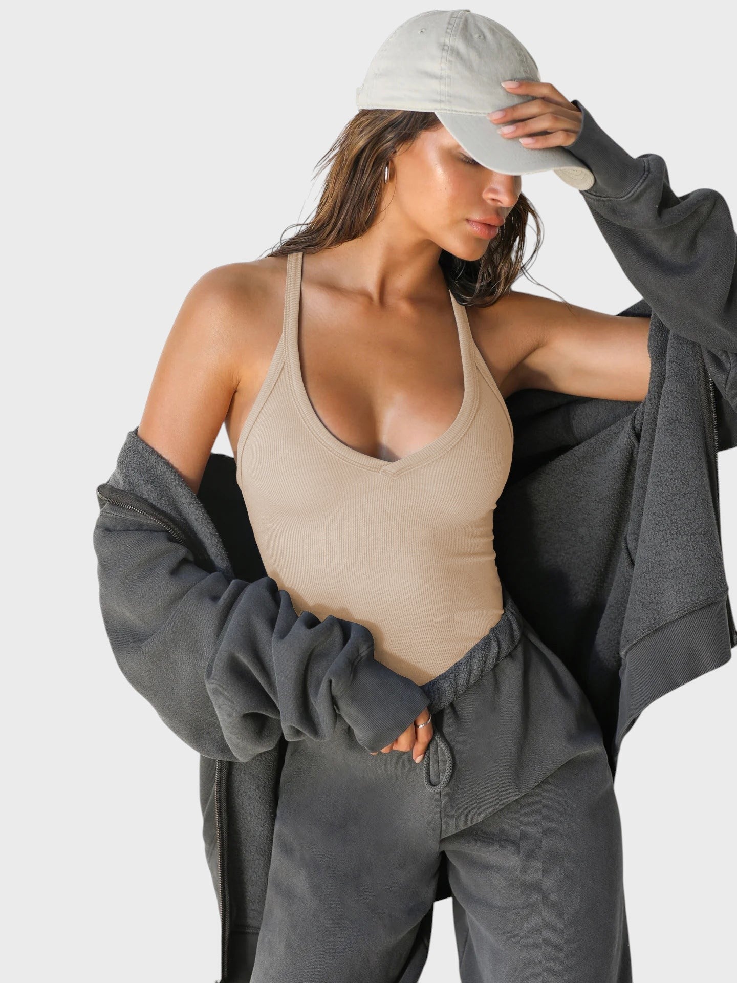 Antónia - Blusa Sem Mangas com Decote em V